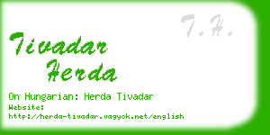 tivadar herda business card
